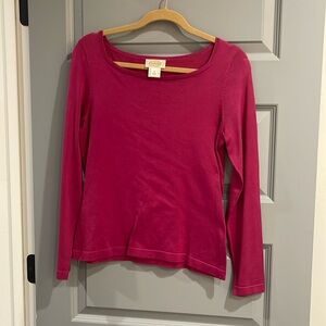 Long sleeve Talbots crew fitted sweater